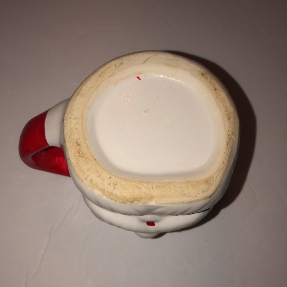 Vintage MCM Ceramic Christmas Santa Claus Mug with Open Eyes - Picture 5 of 9